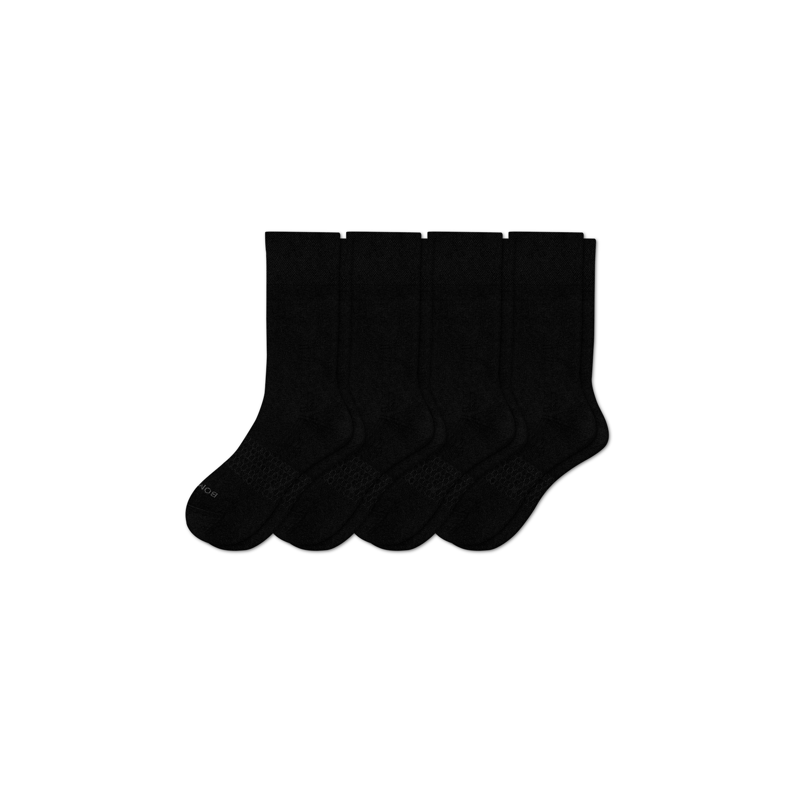 Men's Dress Calf Sock 4-Pack - black - 1