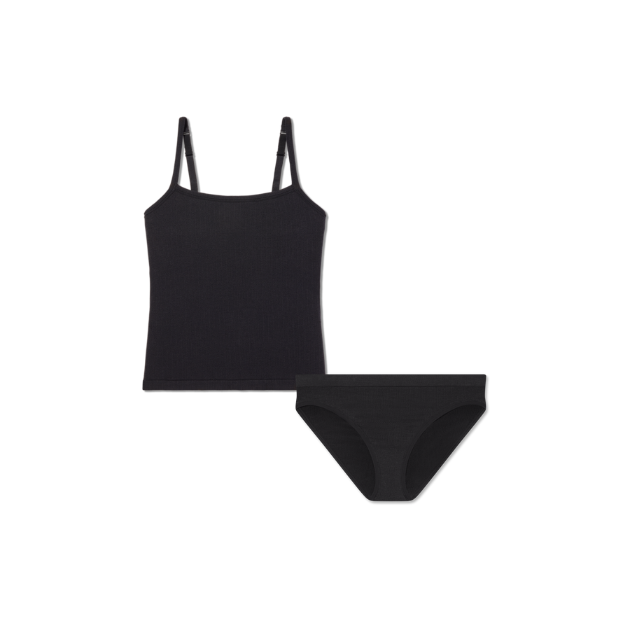 Women's Built-In Bra Seamless Cami + Bikini Pack - Classic Comfort