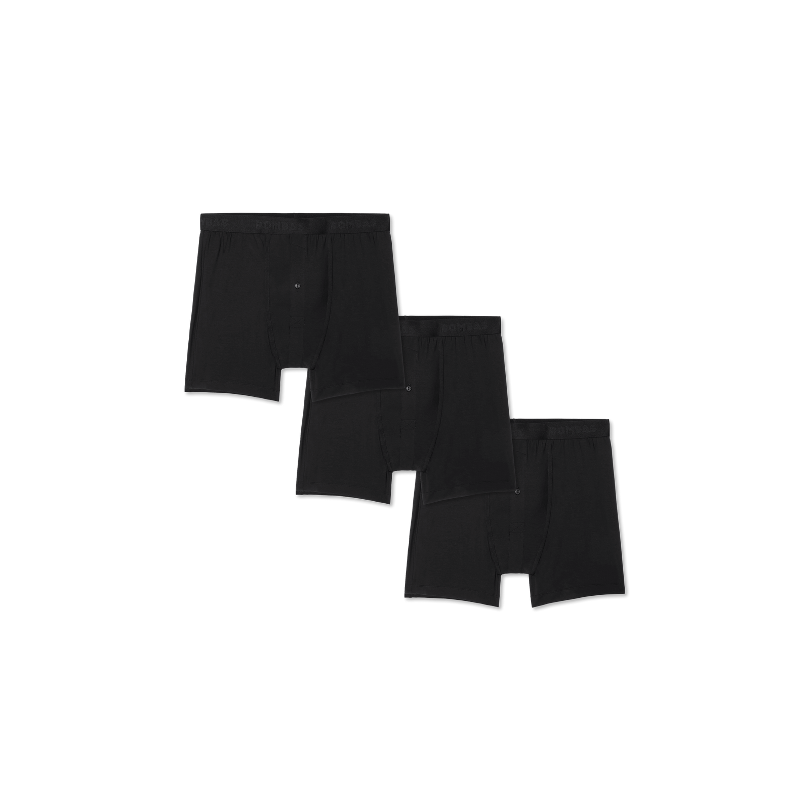 Men's Cotton Modal Blend Boxer 3-Pack - Black L