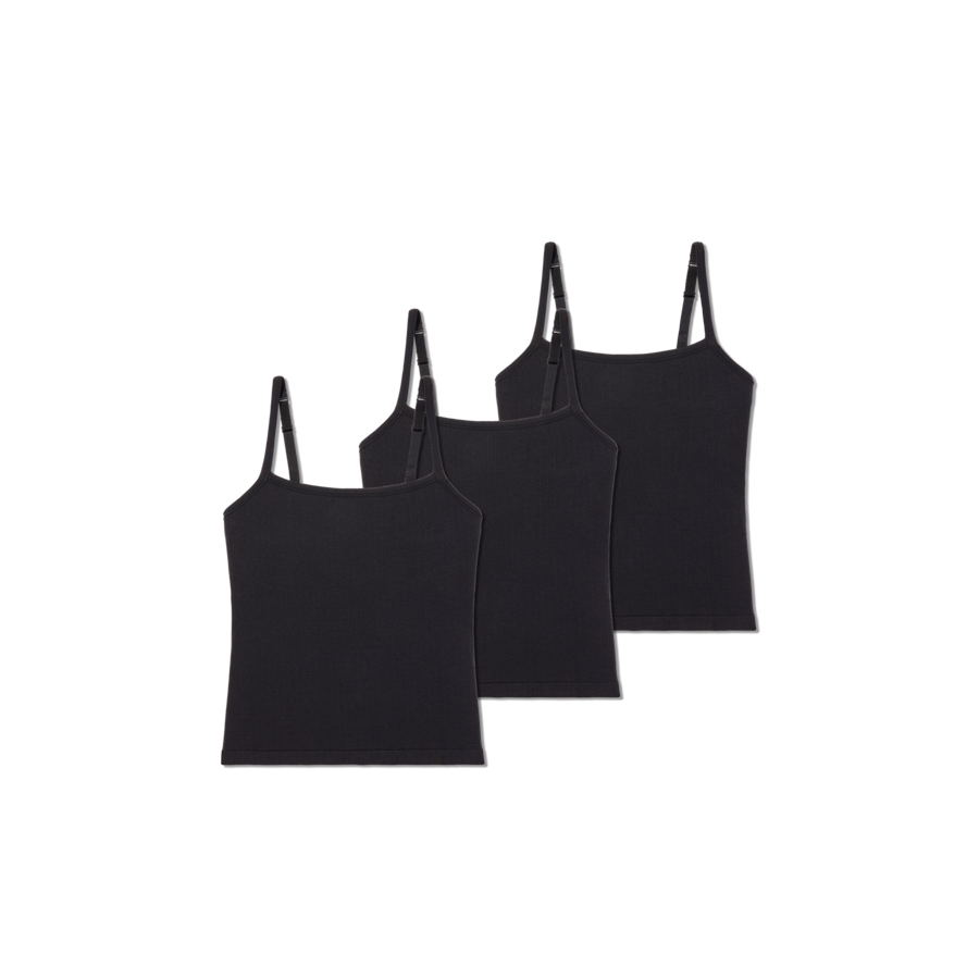 Women's Built-In Bra Seamless Cami 3-Pack - Seamless Comfort Fit