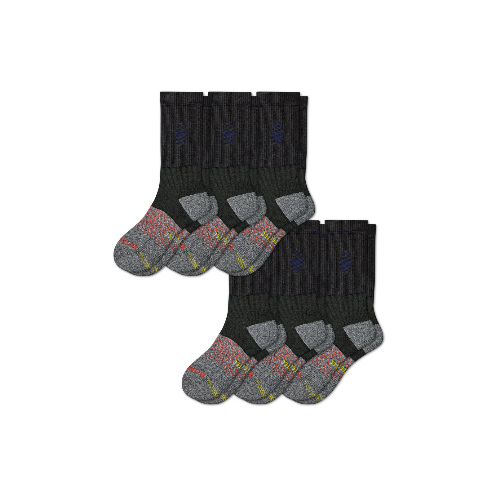 Targeted Compression Performance Calf Sock 6-Pack Black L