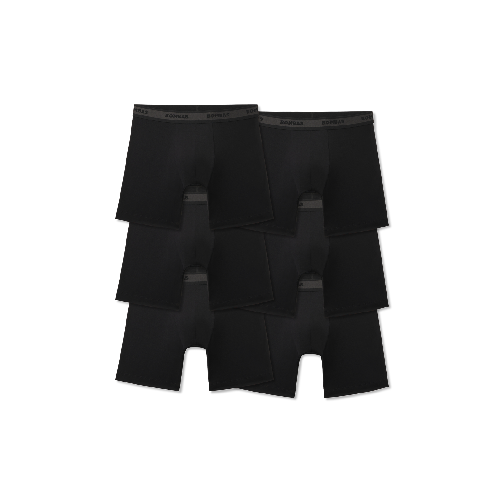 Men's Soft Flex Boxer Brief 6-Pack - Black Pack