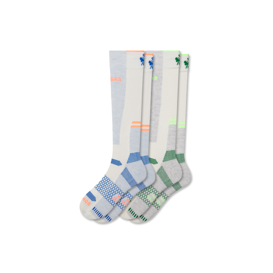 Men's Mid-Cushion Merino Wool Blend Ski & Snowboard Sock 2-Pack - Classic Recovery Wear