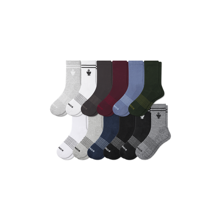 Men's Half Calf Sock 12-Pack - Light Shift Cushion
