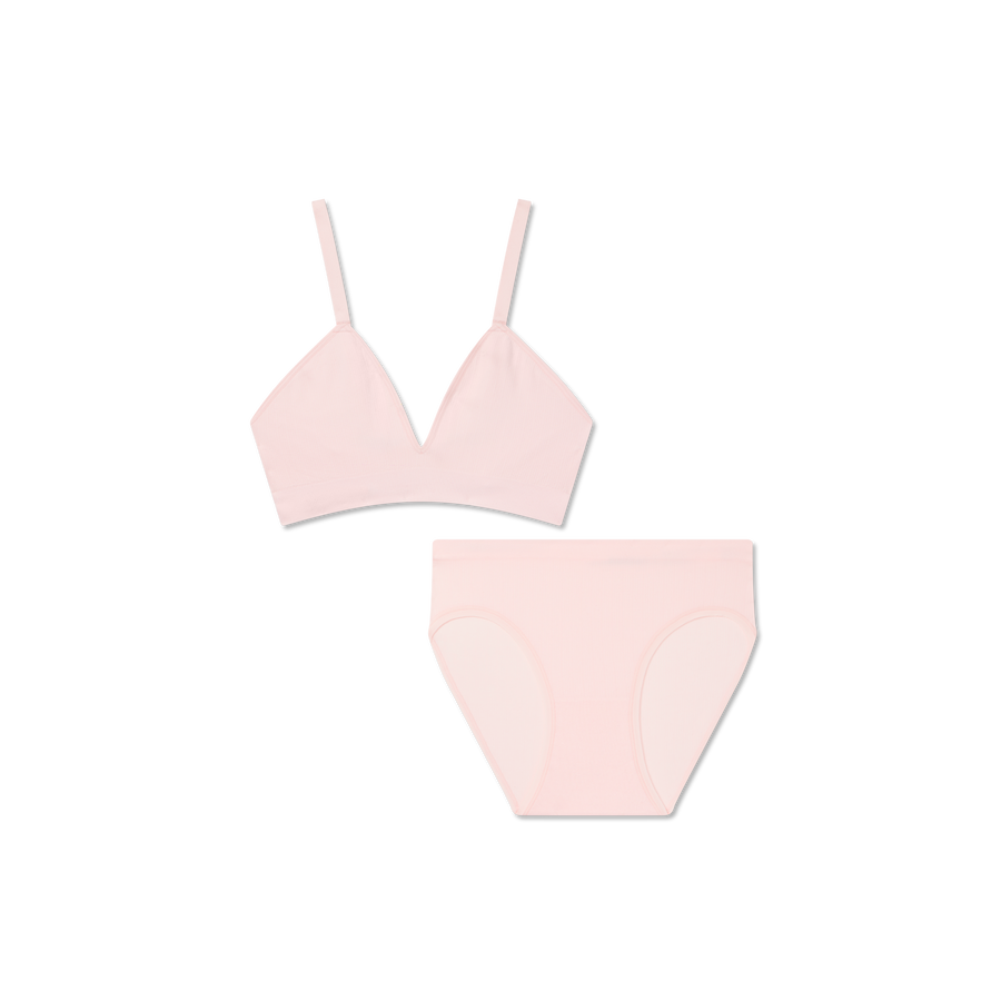 Women's Seamless Triangle Bralette + Brief Pack - Seamless Comfort Shape