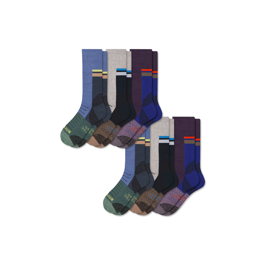 Women's Hiking Calf Sock 6-Pack - Easy Recovery Rotation