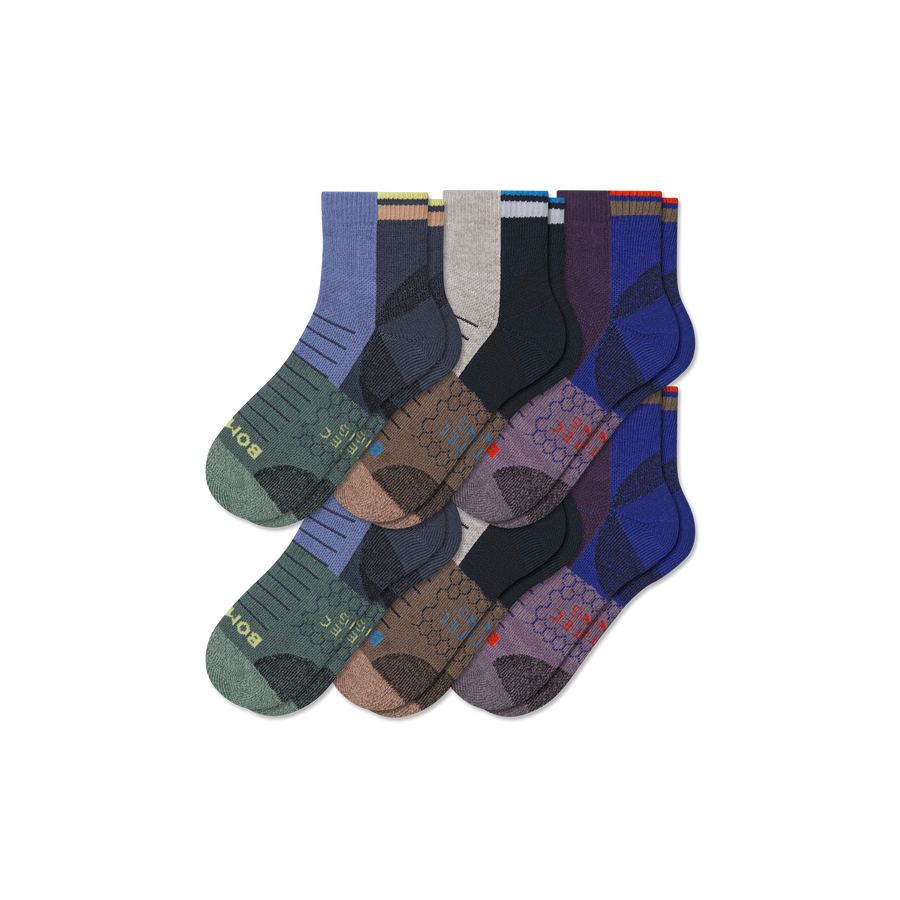 Women's Hiking Quarter Sock 6-Pack - Smooth Studio Wear