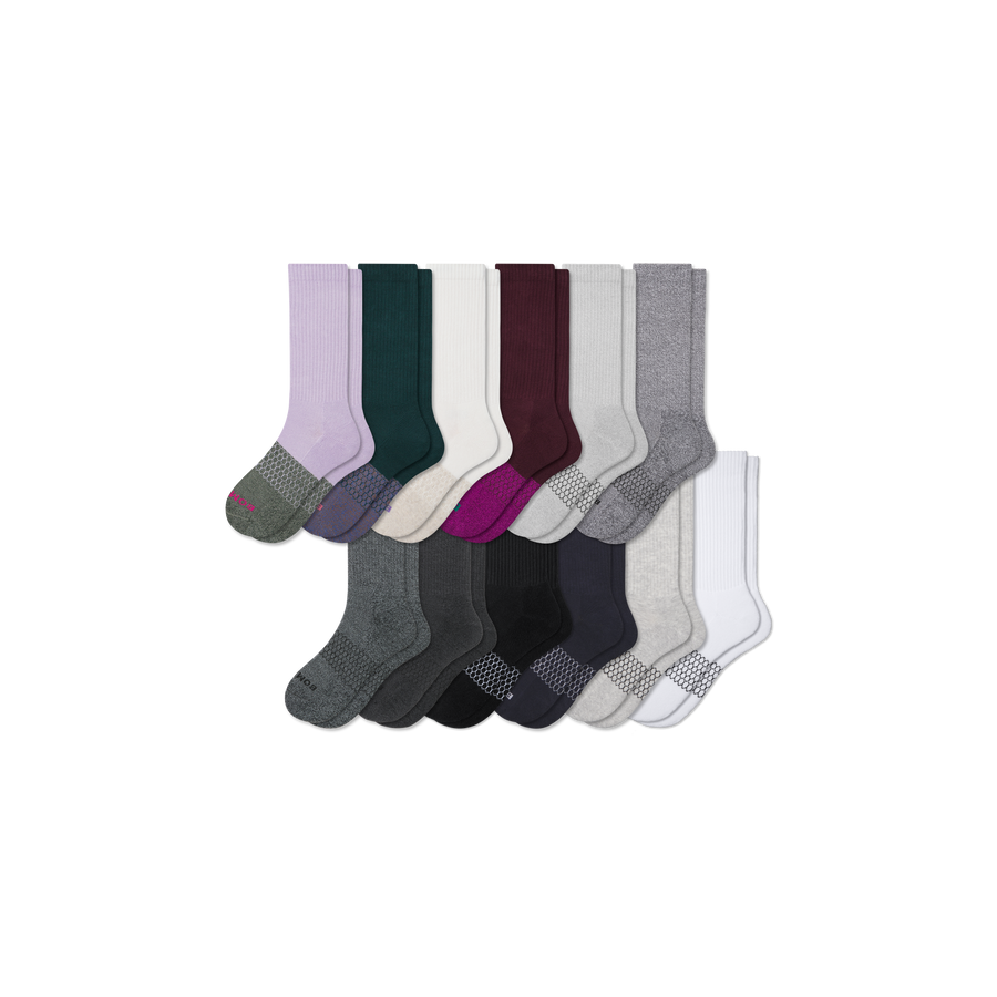 Women's Marl Calf Sock 12-Pack - Modern Lounge Pair