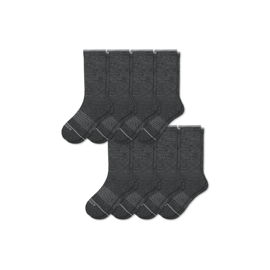 Women's Merino Wool Blend Calf Sock 8-Pack - Cushion Office Pair