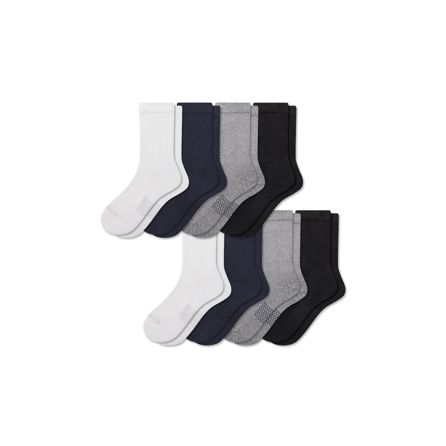 Women's Modern Rib Half Calf Sock 8-Pack - Outdoor School Rotation