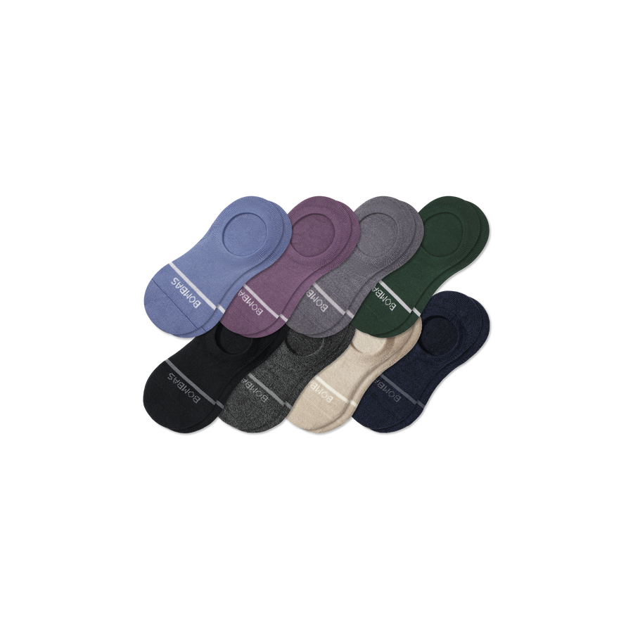 Women's Lightweight Merino Wool Blend No Show Sock 8-Pack - Run Hike Support