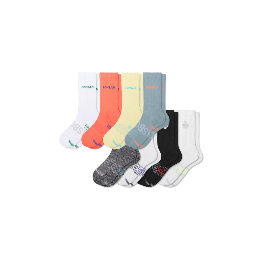 Youth All Sport Calf Sock 8-Pack - Easy Recovery Pair