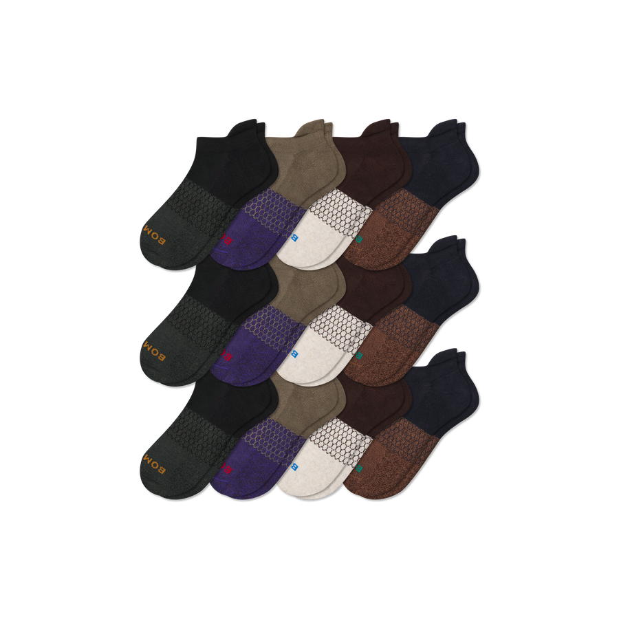 Men's Marl Ankle Sock 12-Pack - Daily Studio Cushion