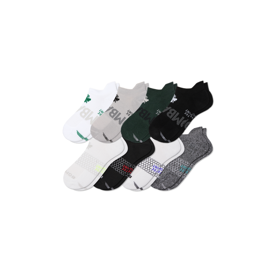 Men's All Sport Ankle Sock 8-Pack - Smooth Shift Cushion