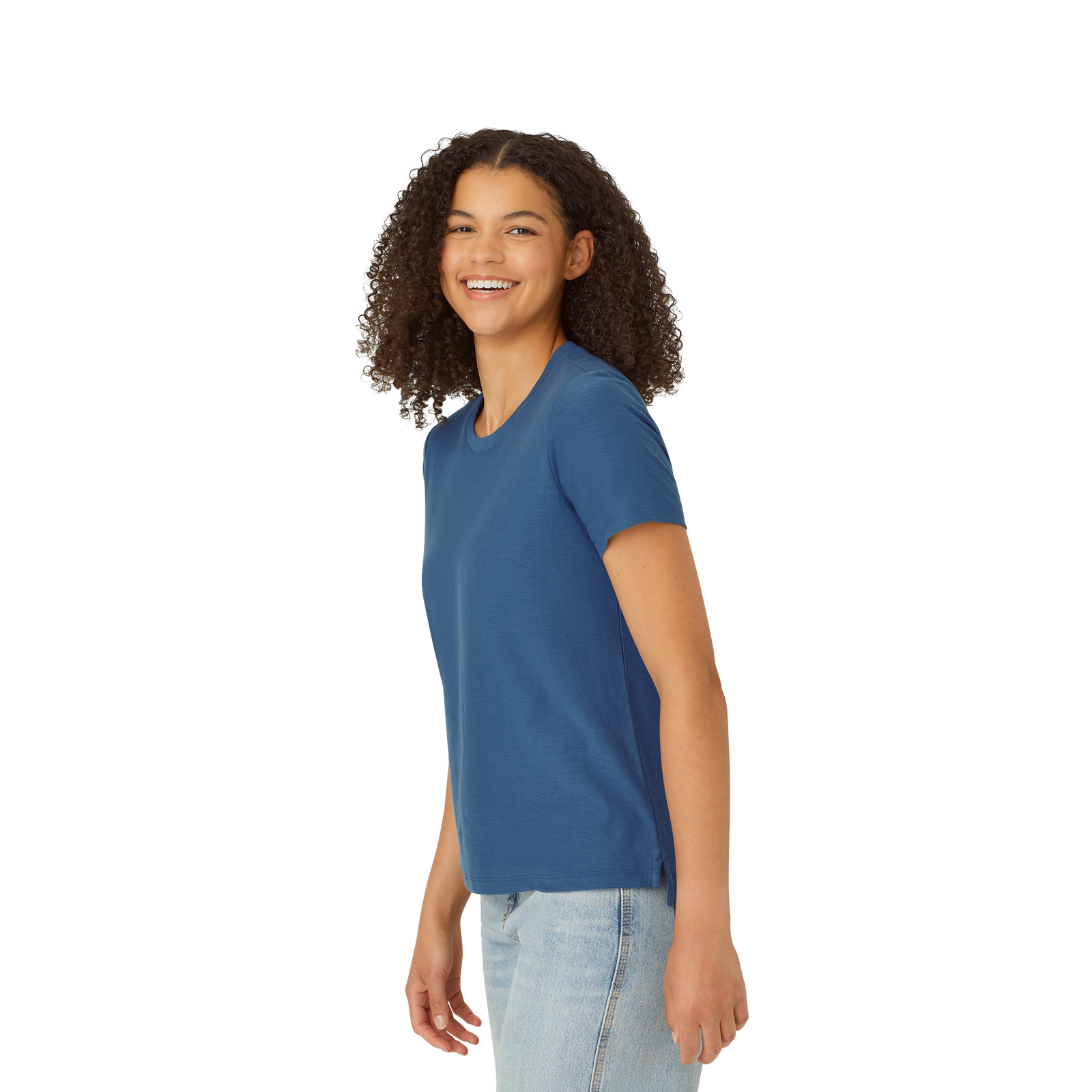 Air Slub Crew Neck T-Shirt Great Lake WO2
