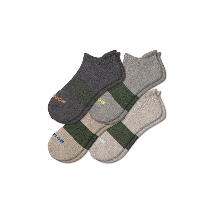 Men's Kind Knit Ankle Sock 4-Pack - Smooth No Show Fit