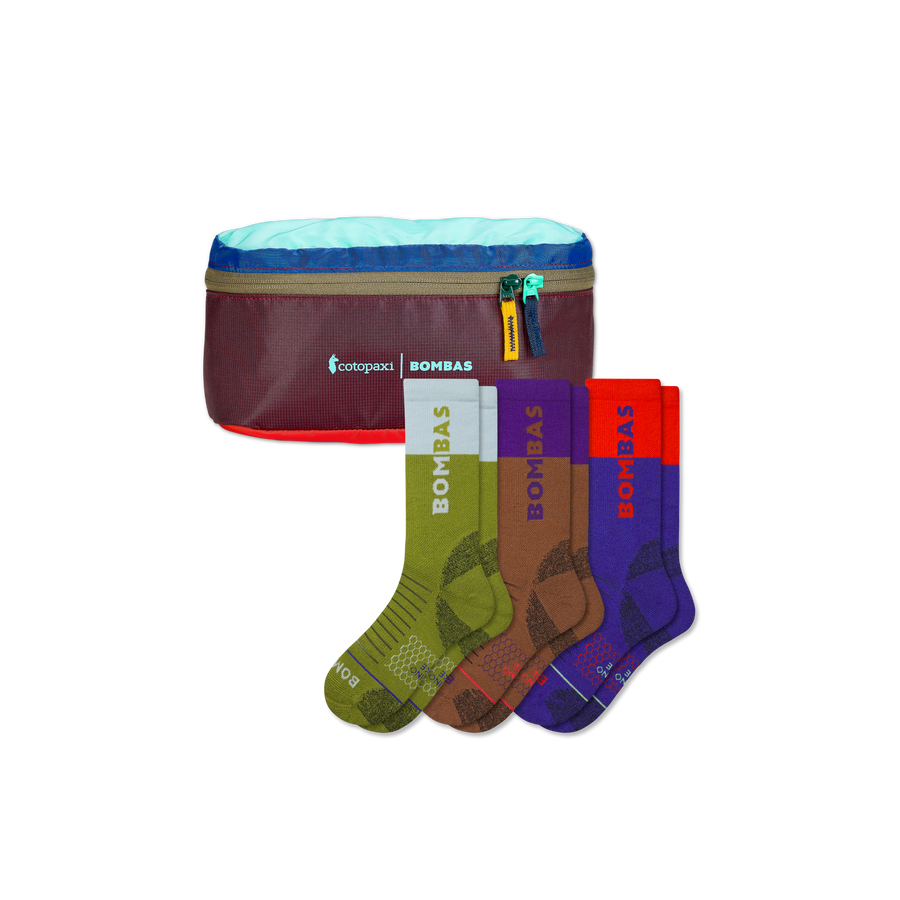 Women's Merino Wool Blend Hiking Sock 3-Pack & Cotopaxi Fanny Pack - Daily Stash