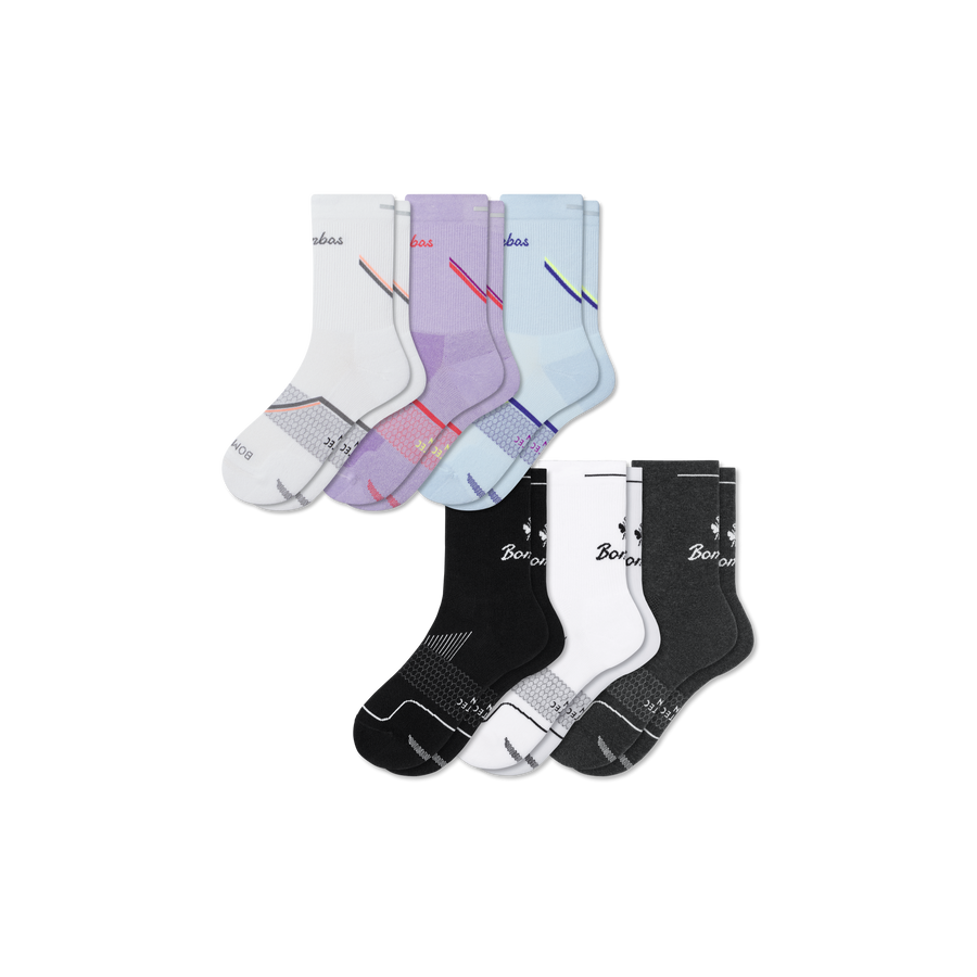 Women's Run Half Calf Sock 6-Pack - Fresh Home Step
