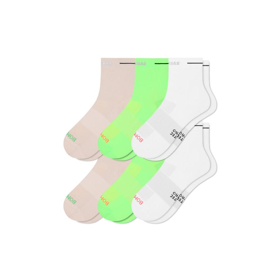 Women's RunPro Quarter Sock 6-Pack - Steady Run Fit