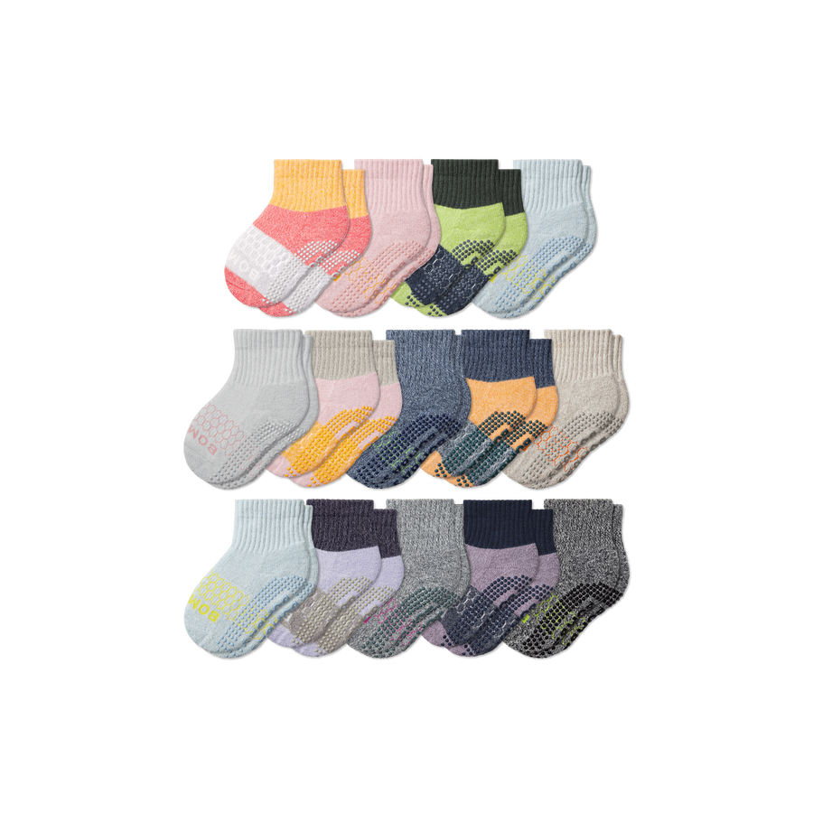 Toddler Week of Bombas Gripper Calf Sock 14-Pack - Outdoor Studio Fit