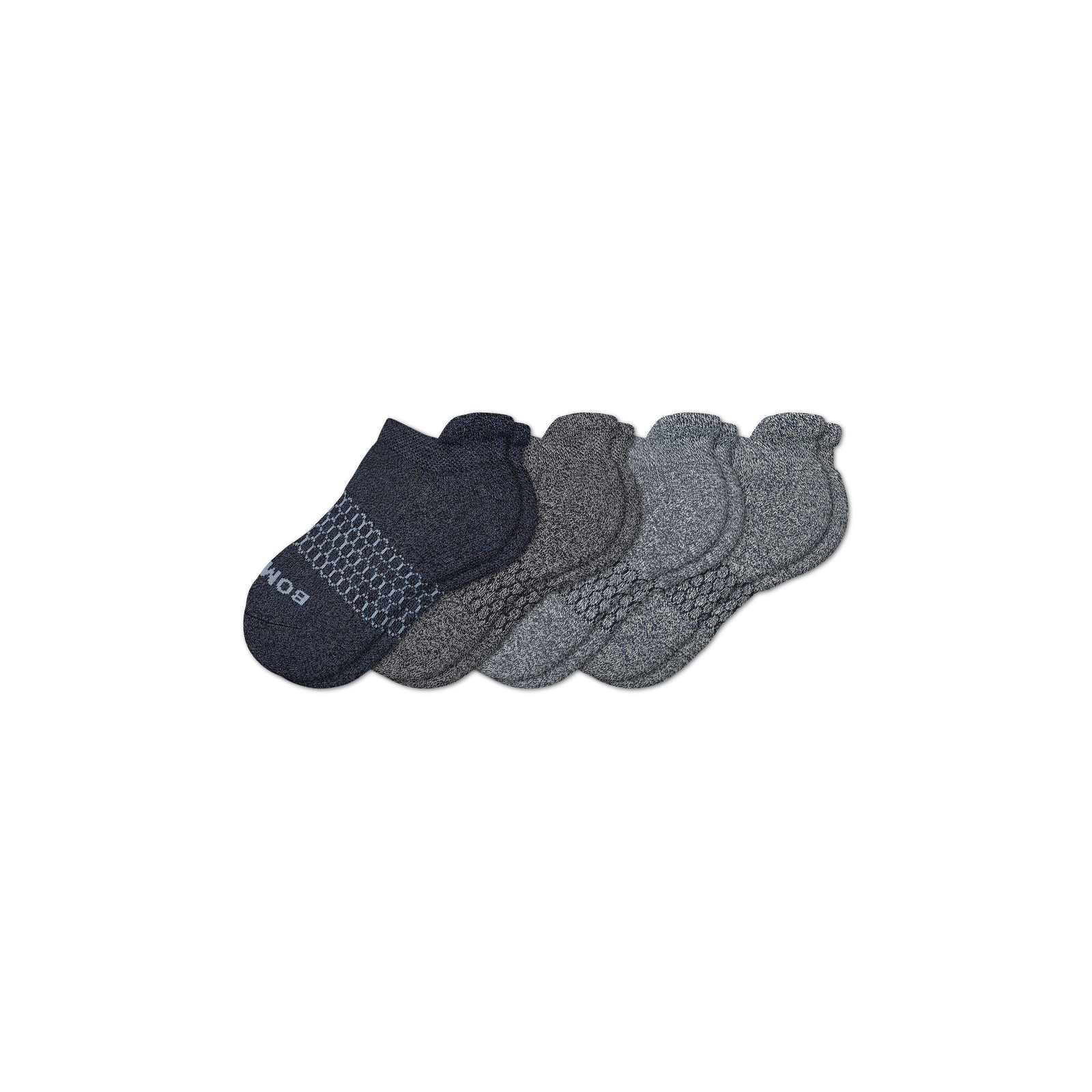 Youth Marl Ankle Sock 4-Pack - marls-mix - 11