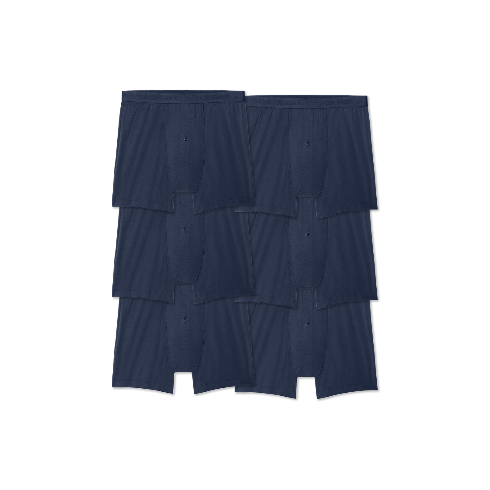 Men's Cotton Modal Blend Boxer 6-Pack - Midnight Navy L