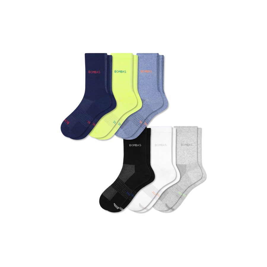 Men's UltraLite Sport Half Calf Sock 6-Pack - Classic No Show Fit
