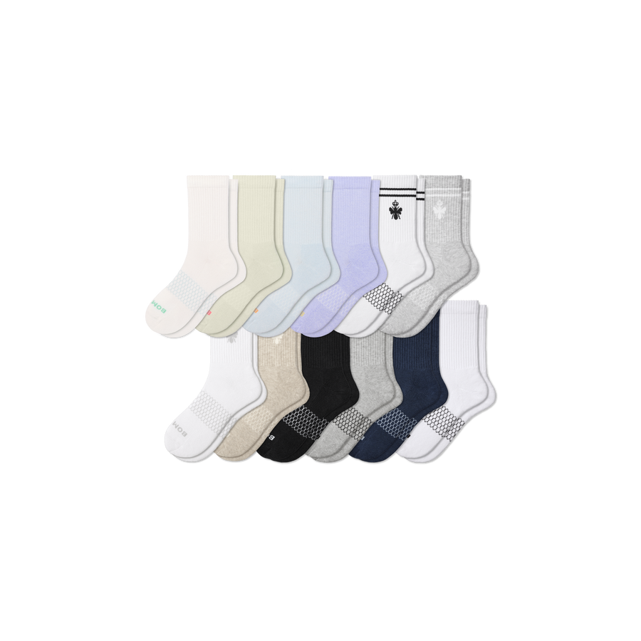 Women's Half Calf Sock 12-Pack - Comfort Hike Cushion