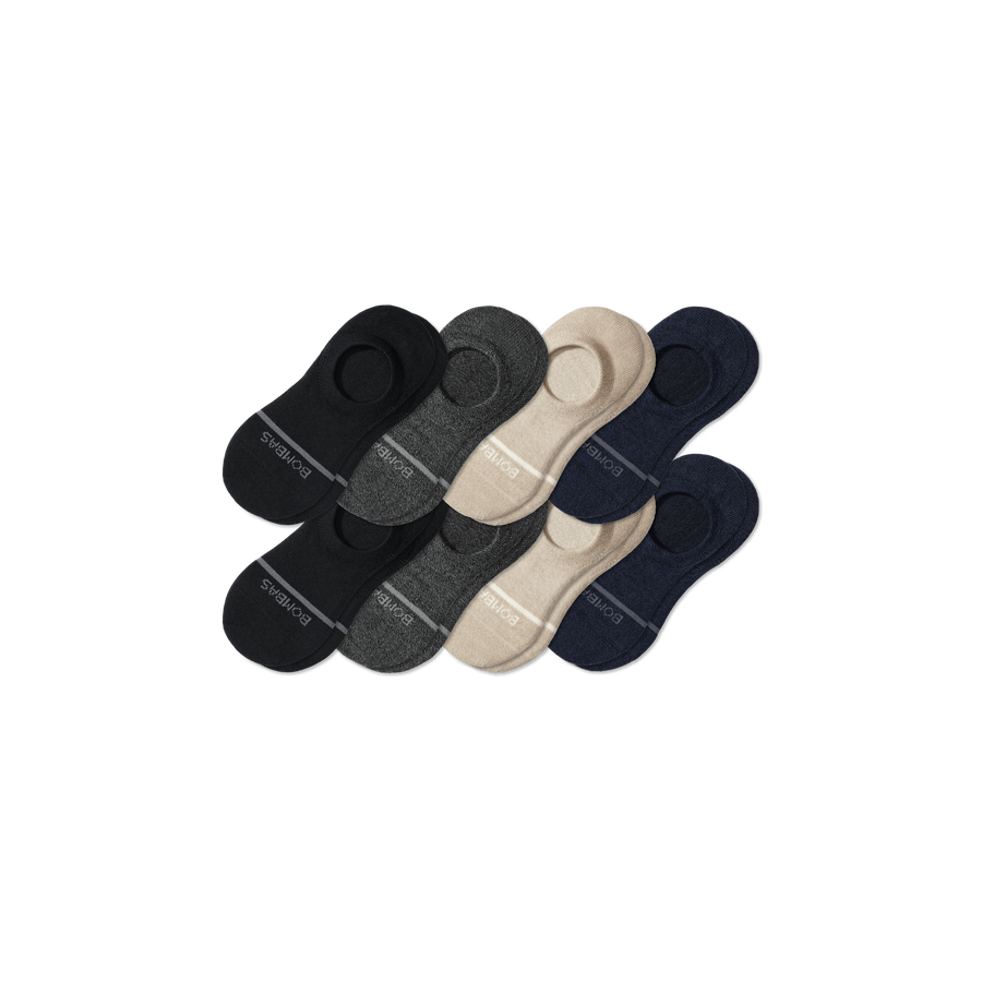 Men's Lightweight Merino Wool Blend No Show Sock 8-Pack - Active Ankle Move