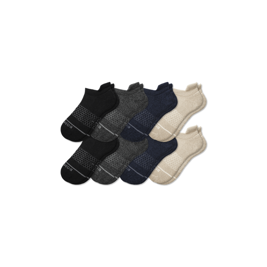 Men's Merino Wool Blend Ankle Sock 8-Pack - Comfort Run Support
