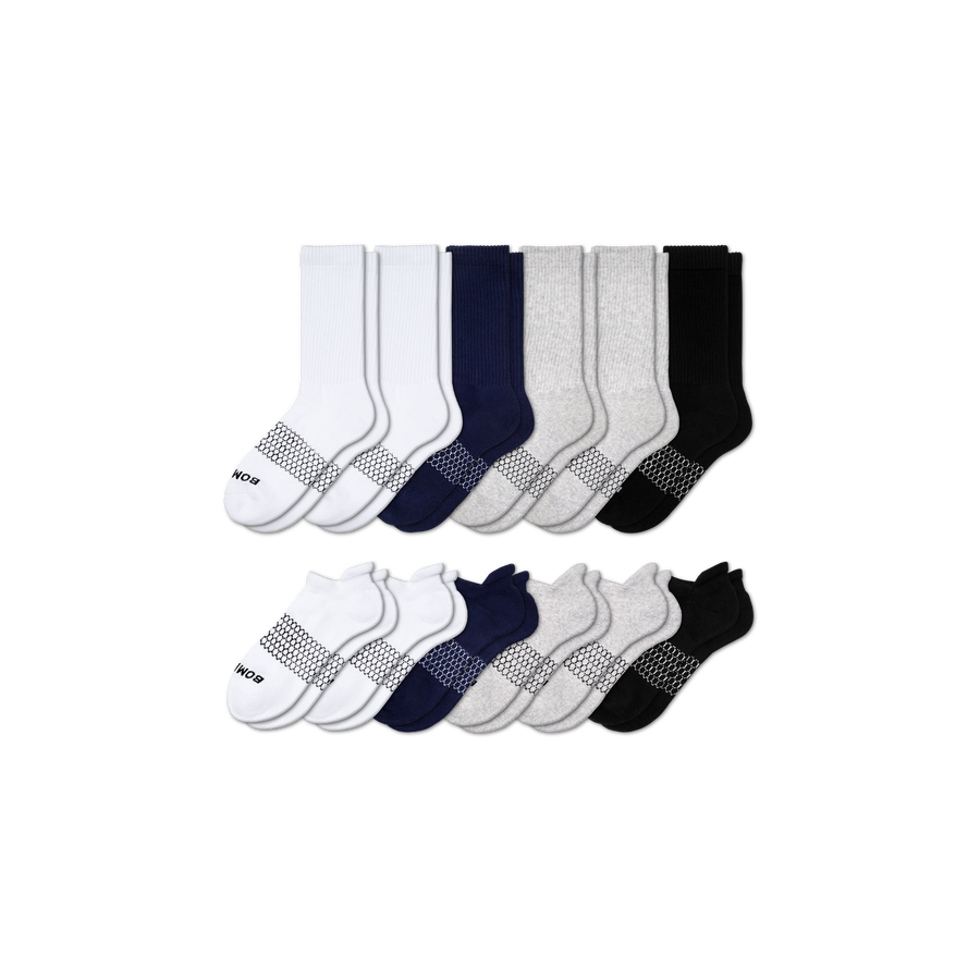 Men's Calf & Ankle Sock 12-Pack - Fresh Ankle Fit