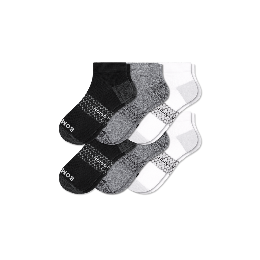 Men's Everyday Compression Ankle Sock 6-Pack - Endurance Warmup Support