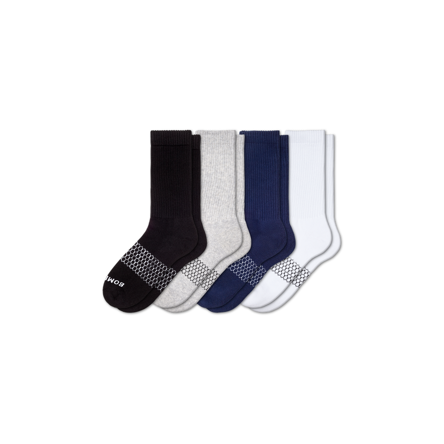 Men's Solids Calf Sock 4-Pack - Weekend Shift Wear