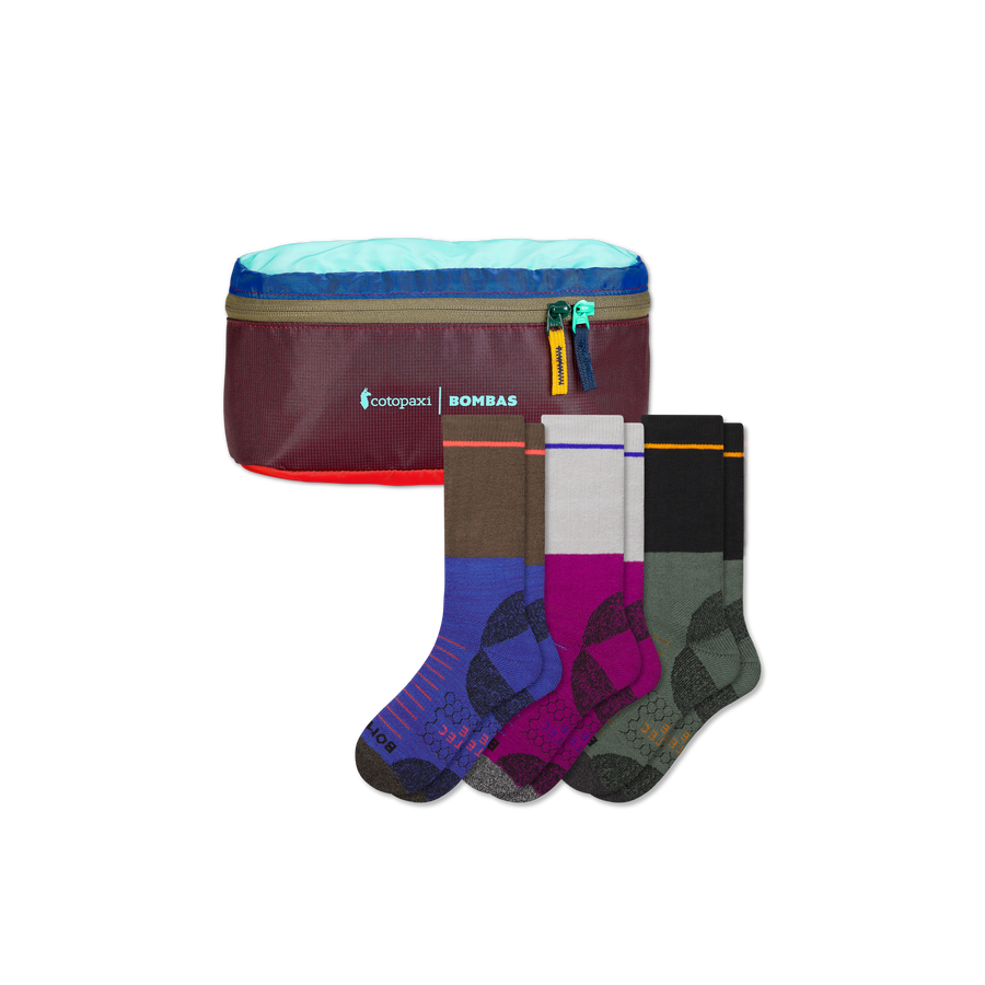 Men's Hiking Calf Sock 3-Pack & Cotopaxi Fanny Pack - Family Stash Setup