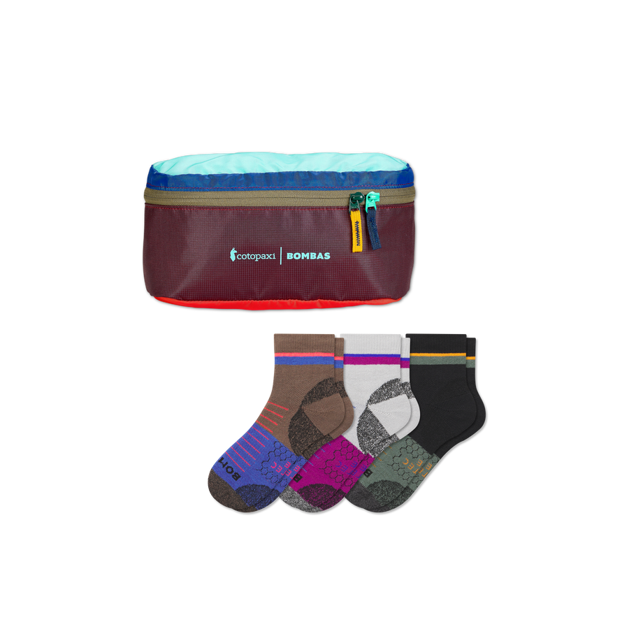 Men's Hiking Quarter Sock 3-Pack & Cotopaxi Fanny Pack - Ready Home Pack