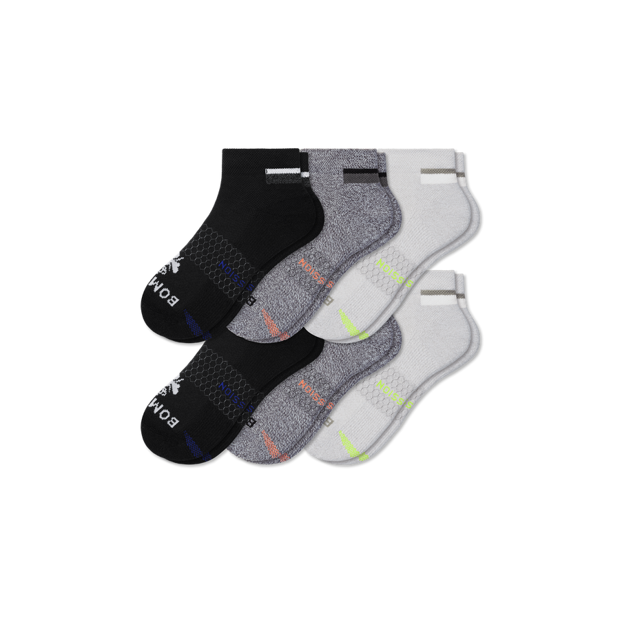 Men's Performance Compression Ankle Sock 6-Pack - Court Trail Support