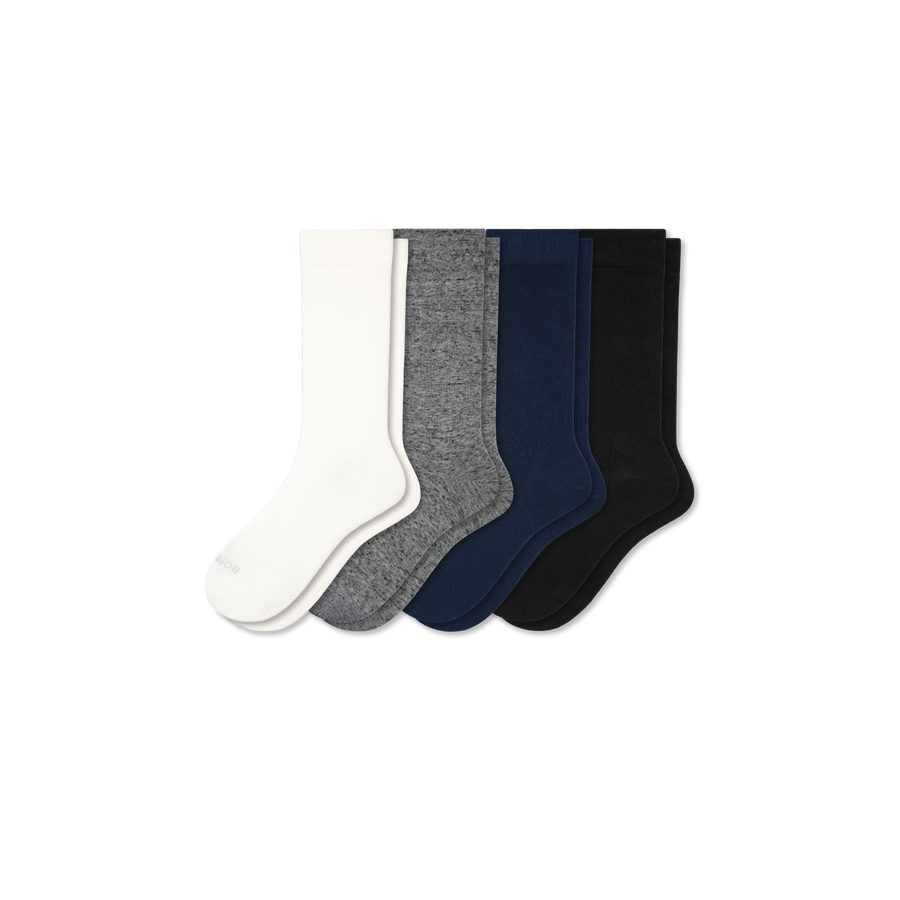 Women's Lightweight Calf Sock 4-Pack - Easy Lounge Support