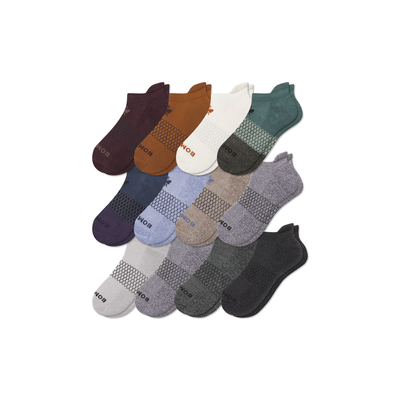 Men's Ankle Sock 12-Pack - Navy Grey Mix L