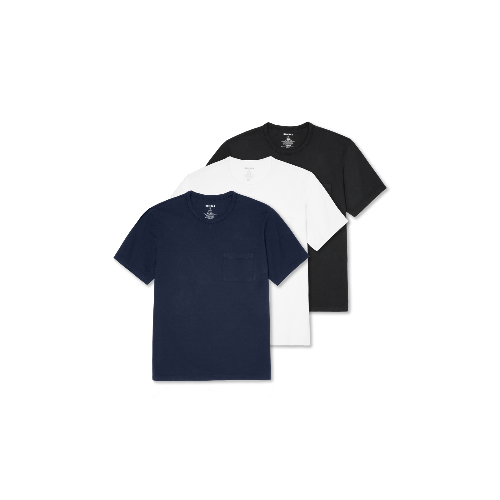 Men's Premium Weight Pocket Crew Neck T-Shirt 3-Pack - Neutrals Mix L