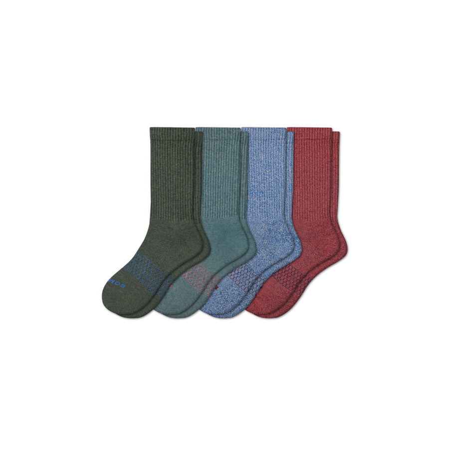 Men's Best Seller Calf Sock 4-Pack - Active No Show Step