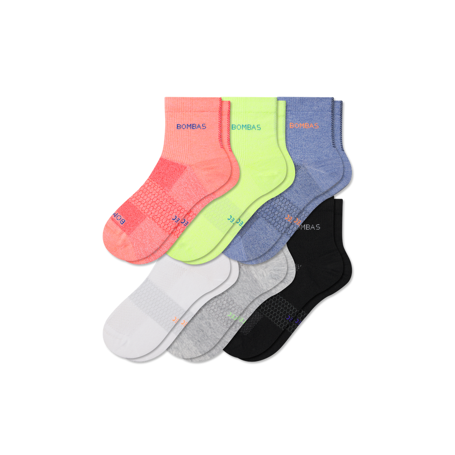 Men's UltraLite Sport Quarter Sock 6-Pack - Outdoor Court Comfort