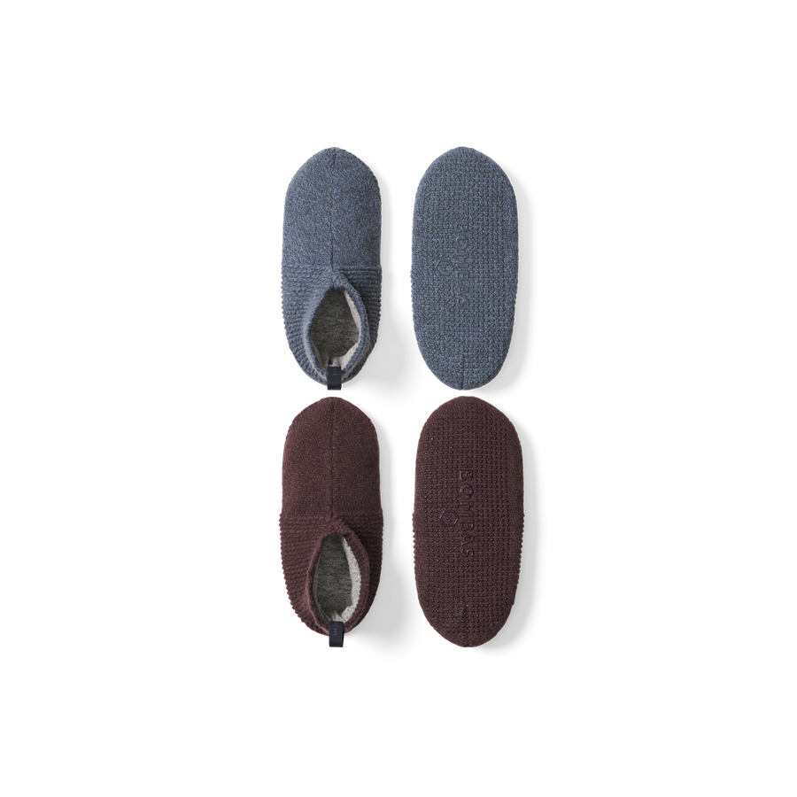 Men's Gripper Slipper 2-Pack - Warm Cabin Comfort