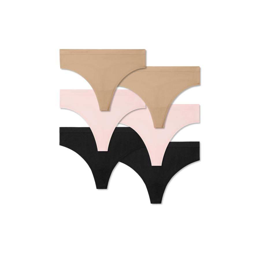 Women's Seamless Thong 6-Pack - Modal Soft Base