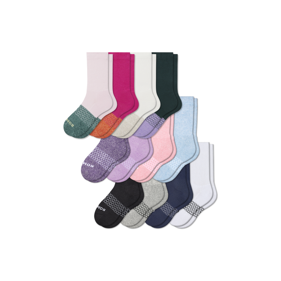 Youth Calf Sock 12-Pack - Breathable Studio Cushion
