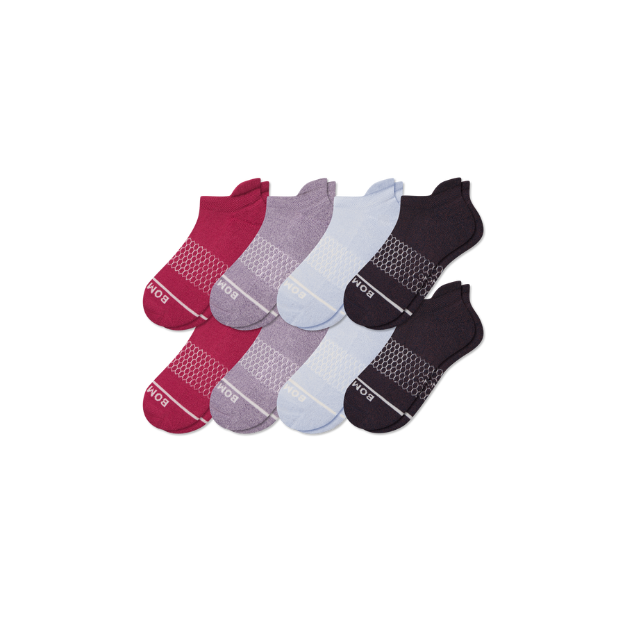 Women's Merino Wool Blend Ankle Sock 8-Pack - Run Hike Fit