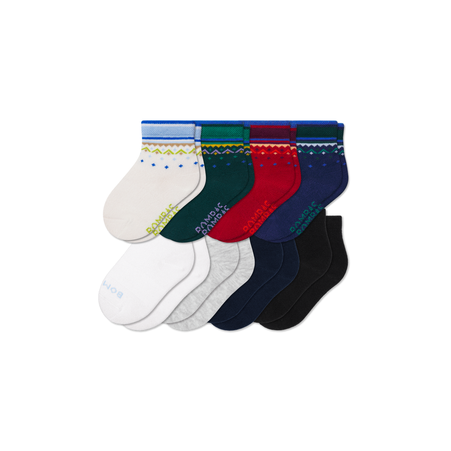 Toddler Lightweight Calf Sock 8-Pack - Easy Shift Cushion
