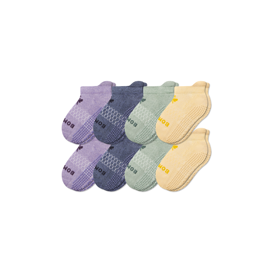 Junior Marl Gripper Ankle Sock 8-Pack - Steady Run Support
