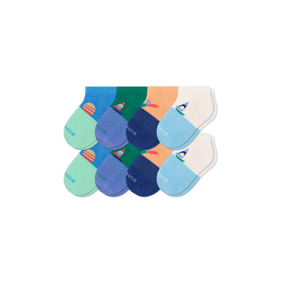 Toddler Lightweight Ankle Sock 8-Pack - Studio Lounge Cushion
