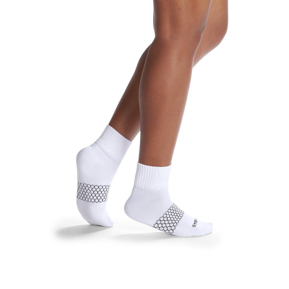 Women's Quarter Socks 4-Pack - solid-marl-mix - 3
