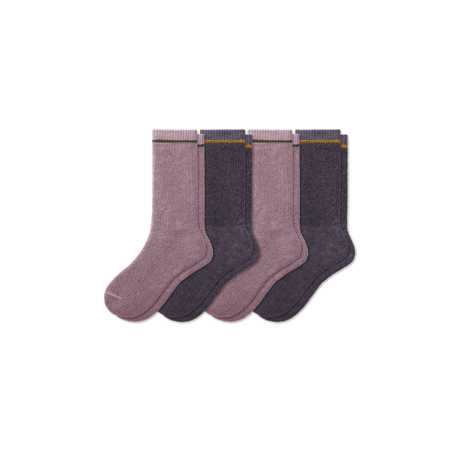 Women's Plush Terry Calf Sock 4-Pack - Daily Trail Fit